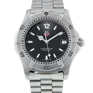 Tag Heuer 2000 Black WK1110 Men's Watch SS Sport